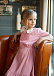 Розовое платье с белым кружевным воротником No. 21 | Фото 2