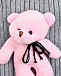 Шапка с игрушкой розовый мишка, серая Regina | Фото 3