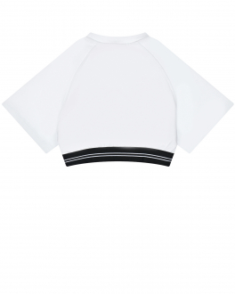 Белый топ с роззовым лого MSGM Белый, арт. MS029444 001 | Фото 2