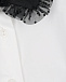 Белая блуза с черным воротником Monnalisa | Фото 3