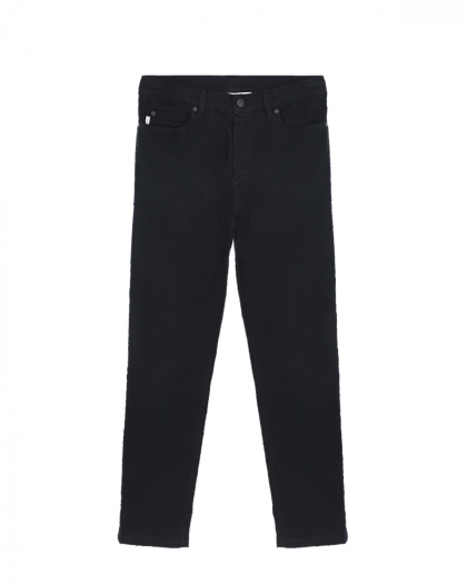 Черные классические джинсы с пятью карманами  | Фото 1