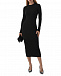 Черное платье из плотного трикотажа Pietro Brunelli | Фото 3