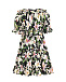 Хлопковое платье с принтом &quot;лилии&quot; Dolce&Gabbana | Фото 3