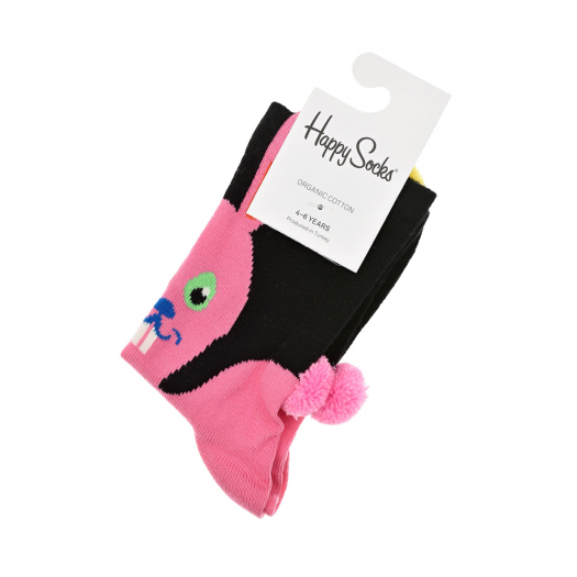 Носки с принтом &quot;кролик&quot; Happy Socks | Фото 1