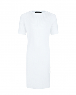 Белое платье с короткими рукавами Balmain Белый, арт. 6Q1221 X0003 100NE | Фото 1
