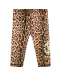 Леопардовые леггинсы с лого Roberto Cavalli | Фото 1