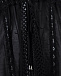 Черное платье-кафтан с кружевной отделкой Charo Ruiz | Фото 5