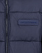 Темно-синее стеганое пальто Emporio Armani | Фото 3
