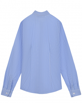 Рубашка в бело-голубую тонкую полоску Dal Lago Мультиколор, арт. N402 8918 3 | Фото 2