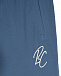Синие спортивные брюки с логотипом Brunello Cucinelli | Фото 3