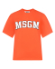 Хлопковая футболка с крупным логотипом MSGM | Фото 1
