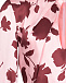 Розовое шелковое платье с цветочным принтом Parosh | Фото 8