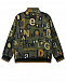Спортивная куртка цвета хаки с принтом &quot;буквы&quot; Dolce&Gabbana | Фото 2