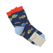 Синие носки с разноцветными рыбками Story Loris | Фото 1