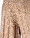 Плиссированное платье бежевого цвета  | Фото 8