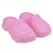 Розовые шлепки с рельефным лого Moschino | Фото 1
