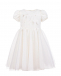 Белое платье с отделкой блестками Baby A | Фото 1