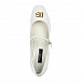 Туфли c золотым логотипом, белые Dolce&Gabbana | Фото 4