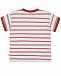 Белая футболка в красную полоску Sanetta Pure | Фото 2