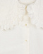 Белая блуза с ажурным воротником Les Coyotes de Paris | Фото 3