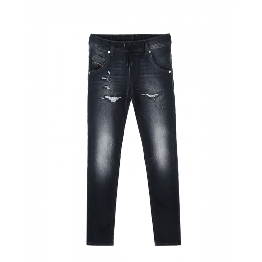 Черные джинсы с разрезами Diesel Черный, арт. 00J3AJ KXB9Q K02 | Фото 1