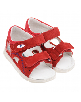 Красные сандалии со звездой Falcotto Красный, арт. 1500837-42-0H05 | Фото 1
