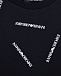 Черная футболка со сплошным принтом Emporio Armani | Фото 3