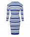 Платье в сине-белую полоску Pietro Brunelli | Фото 7
