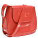 Глянцевая сумка с лого в тон, красная No. 21 | Фото 2