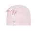 Розовая шапка с бантом La Perla | Фото 1