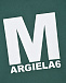 Зеленый свитшот с белым лого MM6 Maison Margiela | Фото 3