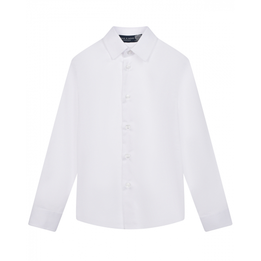 Белая рубашка с длинными рукавами slim Dal Lago | Фото 1