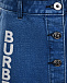 Джинсовая юбка с логотипом Burberry | Фото 4