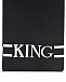 Черный шарф с принтом DG KING Dolce&Gabbana | Фото 4