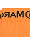 Оранжевые носки с черным логотипом MM6 Maison Margiela | Фото 2