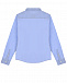 Голубая рубашка из хлопка с выделкой Emporio Armani | Фото 3