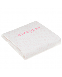 Одеяло с розовым логотипом, 75x81 см Givenchy Розовый, арт. H90081 45S | Фото 2