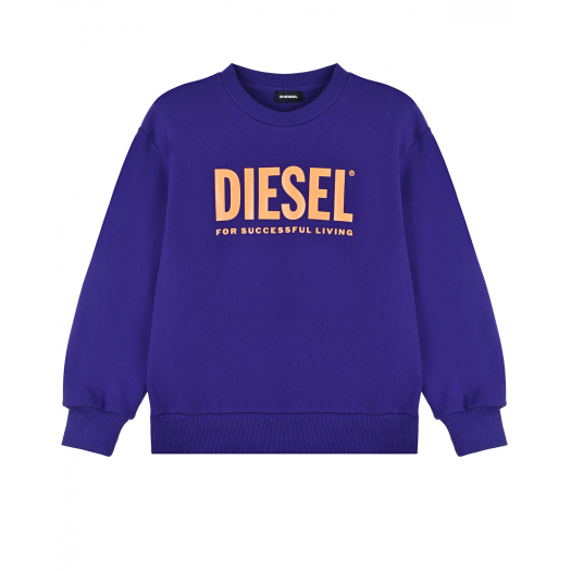 Фиолетовый свитшот с логотипом Diesel | Фото 1