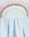 Льняной сарафан голубого цвета с вышивкой Stella McCartney | Фото 3