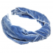 Синий бархатный ободок Emporio Armani | Фото 1