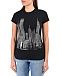 Черная футболка с декором &quot;небоскребы&quot; Parosh | Фото 8