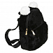 Черный рюкзак с помпонами, 35x24x11 см Regina | Фото 2