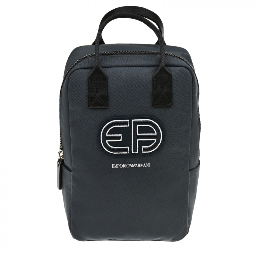 Темно-синий рюкзак с логотипом, 29x19x13 см Emporio Armani | Фото 1