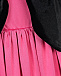Платье атласное на широких бретельках, черный бант на лифе, розовое Dan Maralex | Фото 3