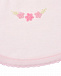 Розовый слюнявчик с цветочной вышивкой Lyda Baby | Фото 3