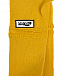 Желтый шарф с имитацией перчаток 190х8 см Vivetta | Фото 4