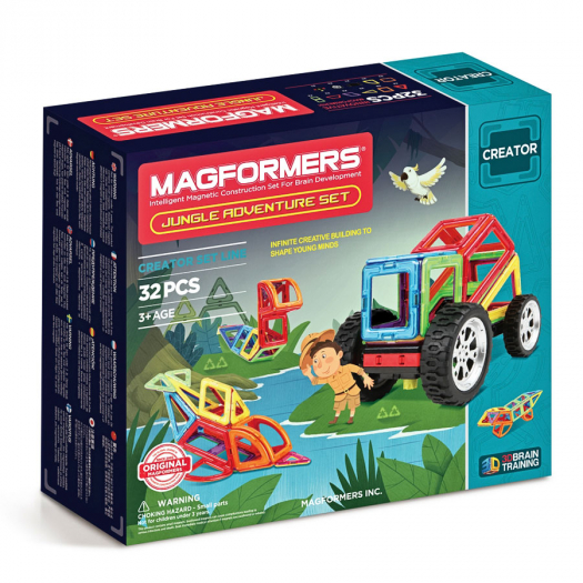 Конструктор MAGFORMERS магнитный &quot;Adventure Jungle&quot; 32 элемента  | Фото 1