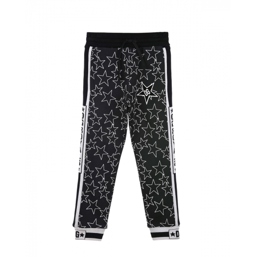 Спортивные брюки с принтом &quot;Звезды&quot; Dolce&Gabbana | Фото 1