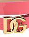 Ремень с фигурной пряжкой, розовый Dolce&Gabbana | Фото 3