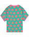 Зеленая футболка с цветочным принтом Stella McCartney | Фото 2